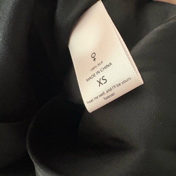 NEW NWT Selkie Silk Caviar French Puff Dress Black XS - Picture 9 of 10
